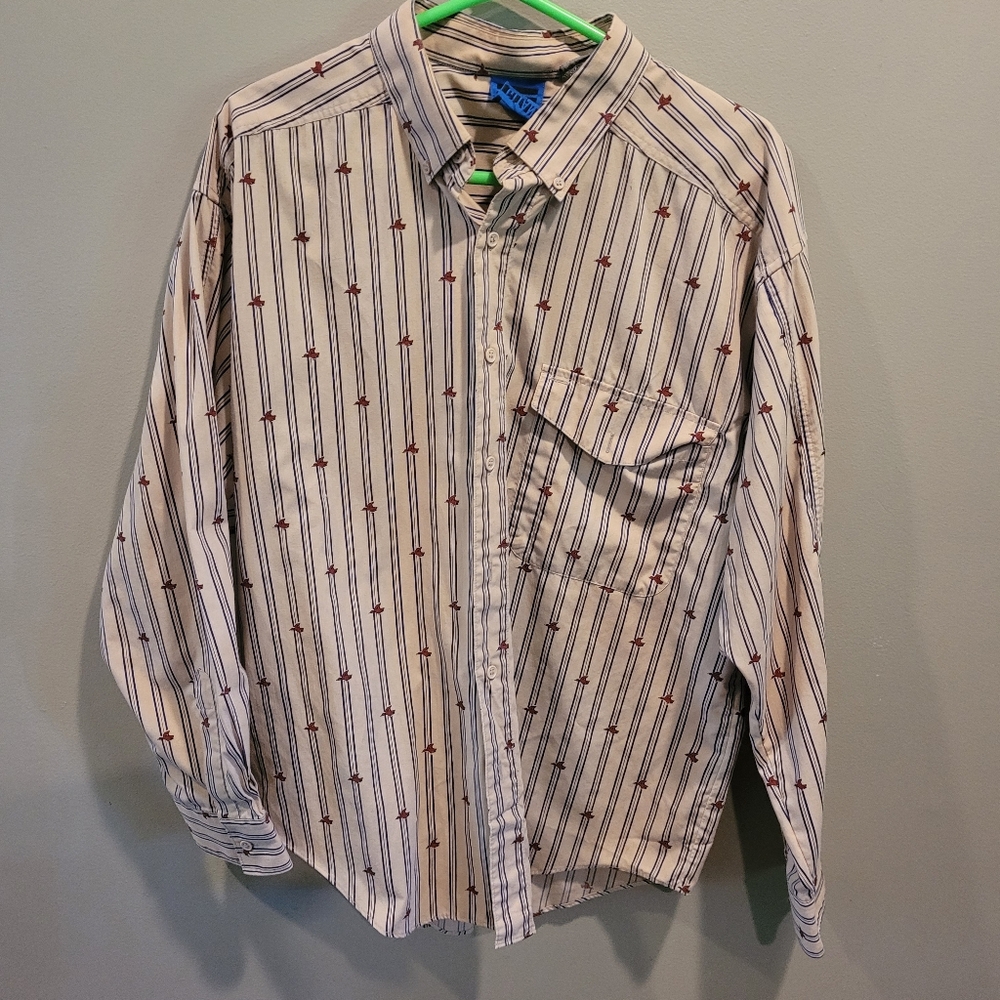 GITANO Men’s Button Down Shirt with ducks